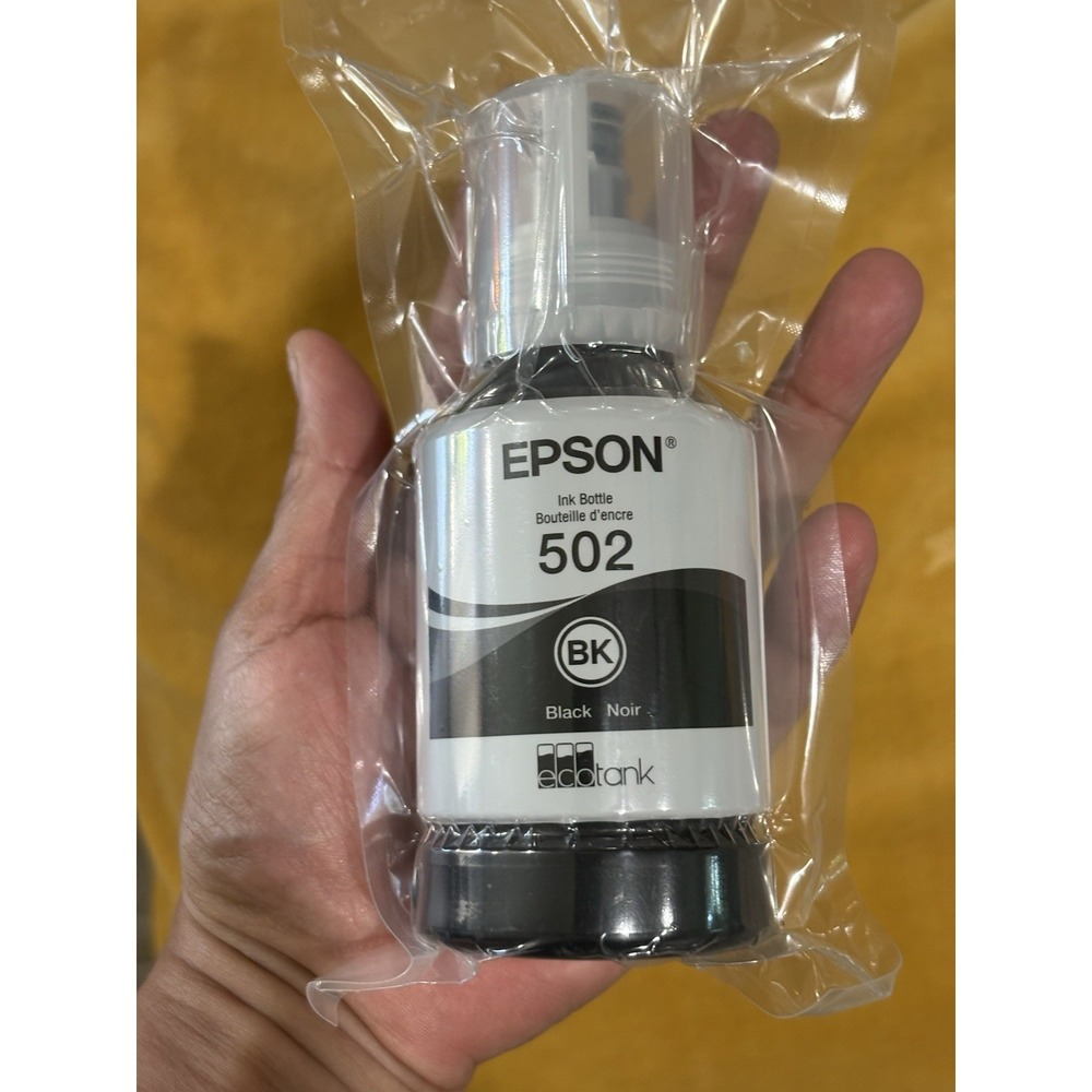 EPSON 502 Ink Bottle Exp 2026 ( 127ml ) Black - Genuine (Sealed)